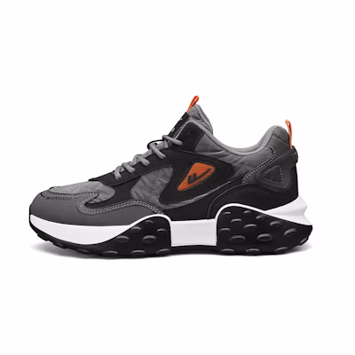 Warrior 'Black Grey Orange Dad Shoe'