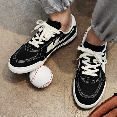 Warrior 'Kasut Hitam Rendah Kasual' WXY-E857G03 4