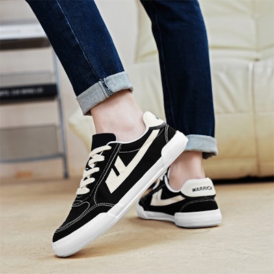 Warrior 'Kasut Hitam Rendah Kasual' WXY-E857G03 Cheap Warrior 'Kasut Hitam Rendah Kasual' WXY-E857G03