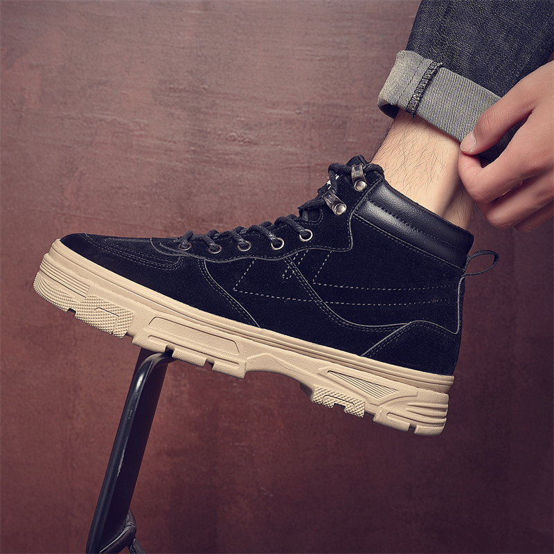 Sizing 回力戰士 潮流 復古工裝 耐摩防滑減震 短筒 馬丁靴 男款 黑色