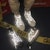 Warrior 'Kanvas High-Top Bersinar-dalam-Gelap Putih Kelabu' WXY-A767G01