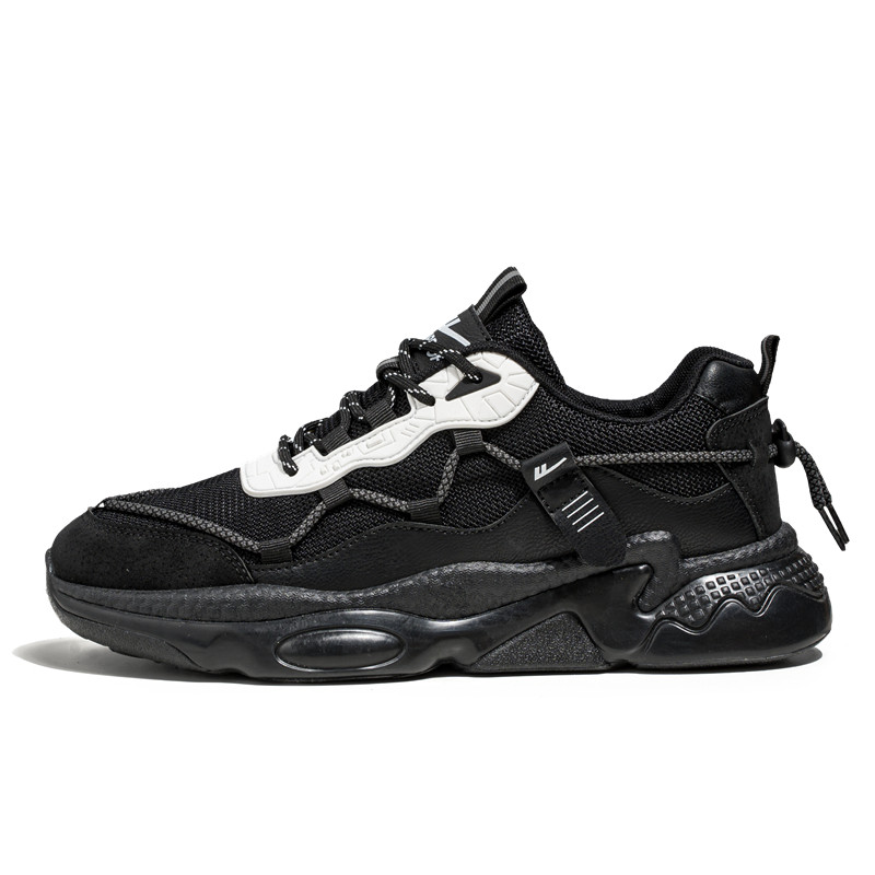 Warrior 'Guochao High Street Dad Shoe Black White'