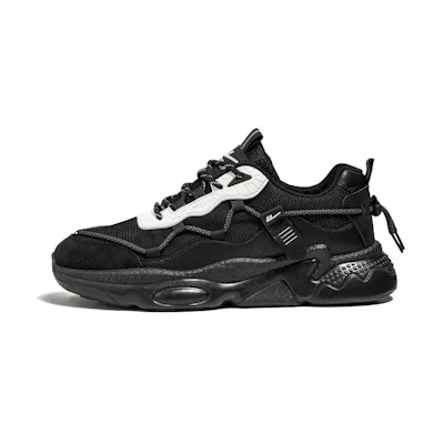 Warrior 'Guochao High Street Dad Shoe Black White'