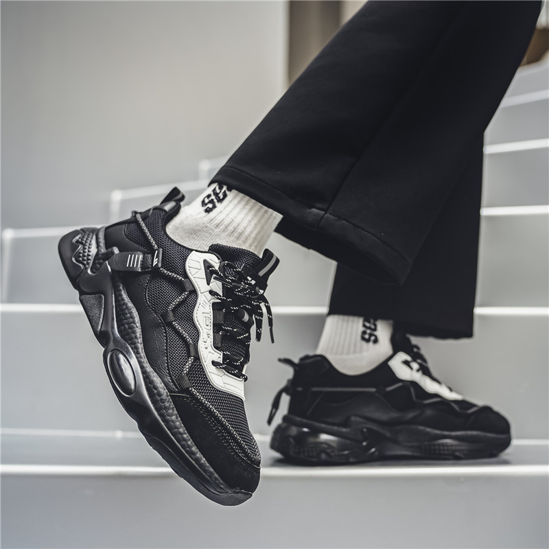 Warrior 'Guochao High Street Dad Shoe Black White' 圖 11