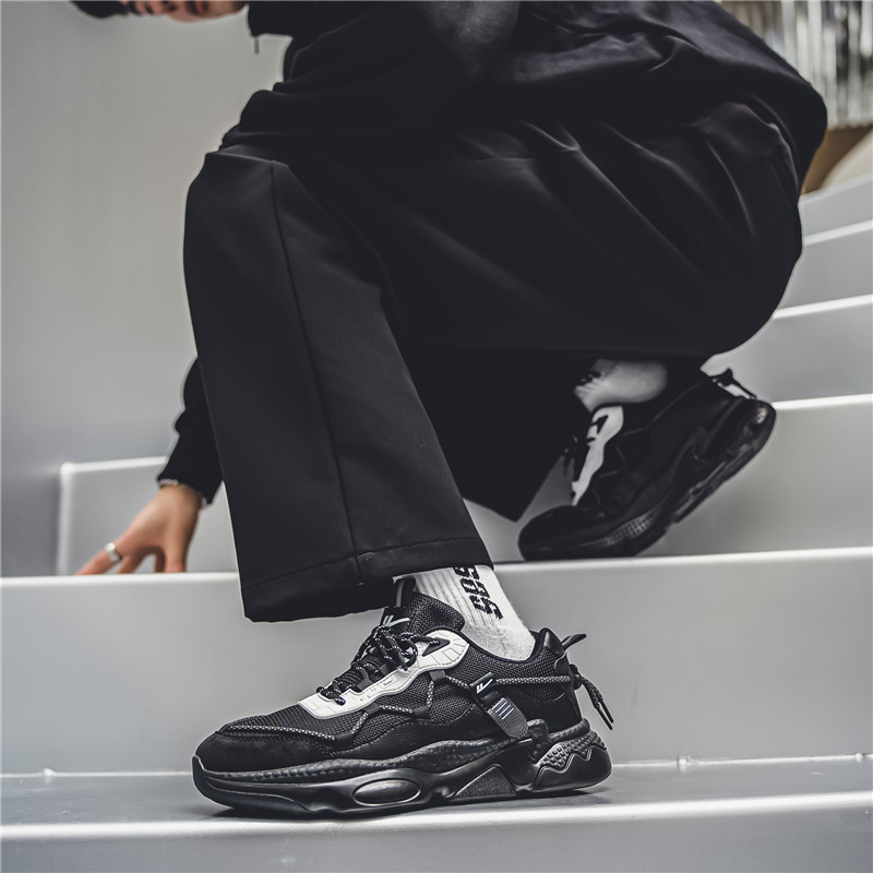 Warrior 'Guochao High Street Dad Shoe Black White' 圖 12