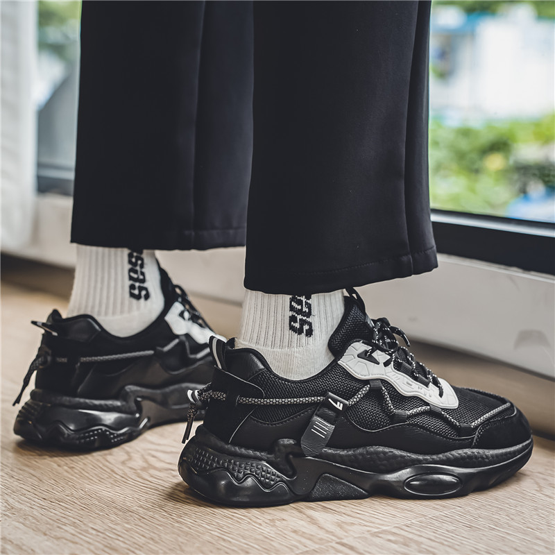Warrior 'Guochao High Street Dad Shoe Black White' 圖 15