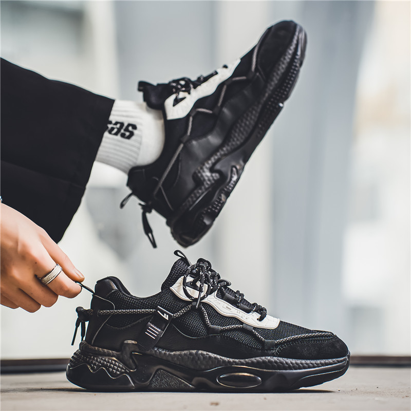 Warrior 'Guochao High Street Dad Shoe Black White' 圖 9