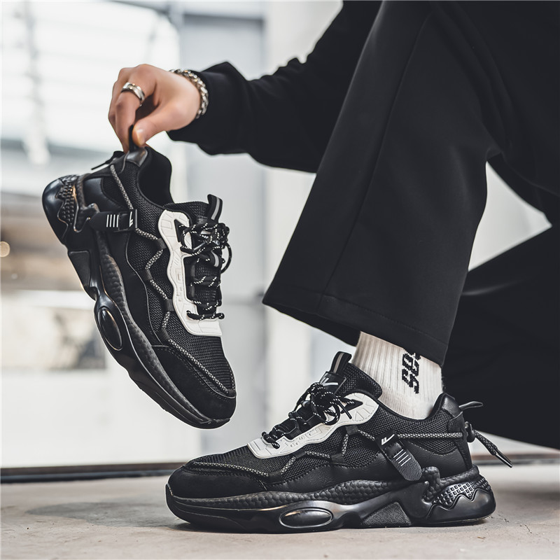 Warrior 'Guochao High Street Dad Shoe Black White' 圖 10