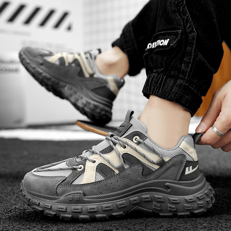 Warrior 'Guochao Thick Bottom Casual Grey Beige' 圖 13