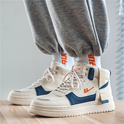 워리어 레트로 자수 하이탑 블루베이지 (Warrior Retro Embroidery High-top Blue Beige) WXY(S)-1627N01 Lookbook 워리어 레트로 자수 하이탑 블루베이지 (Warrior Retro Embroidery High-top Blue Beige) WXY(S)-1627N01