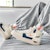 Warrior 'Gaya Retro Kebangsaan Sulaman Kasual Tinggi Biru Beige' WXY(S)-1627N01