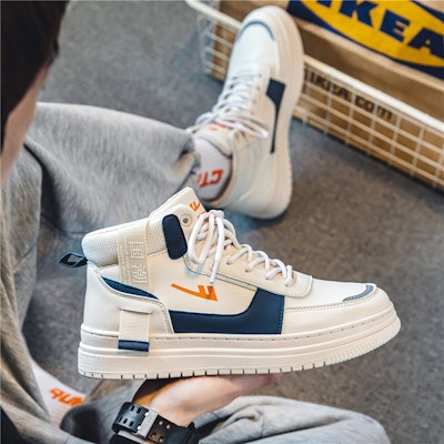 워리어 레트로 자수 하이탑 블루베이지 (Warrior Retro Embroidery High-top Blue Beige) WXY(S)-1627N01 Cheap 워리어 레트로 자수 하이탑 블루베이지 (Warrior Retro Embroidery High-top Blue Beige) WXY(S)-1627N01