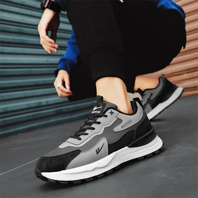 Warrior 'Jalan Gaya Sejuk Kelabu Hitam' WXP(WZ)-111902 12