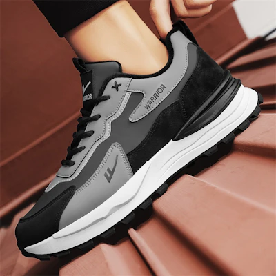 Warrior 'Jalan Gaya Sejuk Kelabu Hitam' WXP(WZ)-111902 13