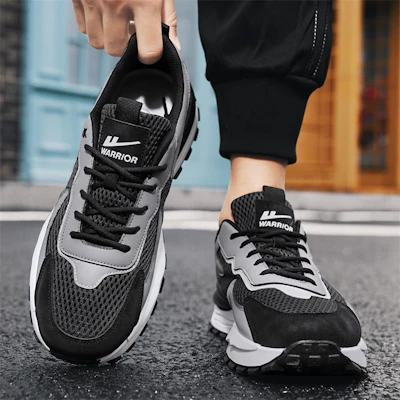 Warrior 'Jalan Gaya Sejuk Kelabu Hitam' WXP(WZ)-111902 21