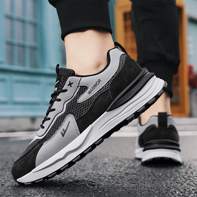 Warrior 'Jalan Gaya Sejuk Kelabu Hitam' WXP(WZ)-111902 22