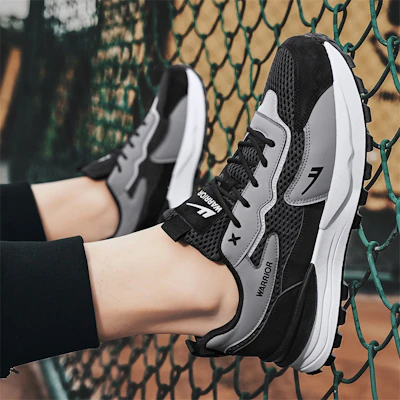 Warrior 'Jalan Gaya Sejuk Kelabu Hitam' WXP(WZ)-111902 23