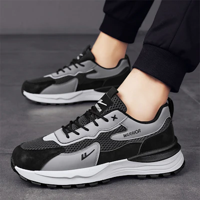 Warrior 'Jalan Gaya Sejuk Kelabu Hitam' WXP(WZ)-111902 25