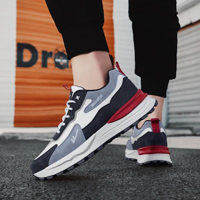 Warrior 'Jalan Gaya Sejuk Kelabu Hitam' WXP(WZ)-111902 32