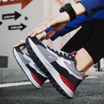 Warrior 'Jalan Gaya Sejuk Kelabu Hitam' WXP(WZ)-111902 34