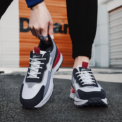 Warrior 'Jalan Gaya Sejuk Kelabu Hitam' WXP(WZ)-111902 35