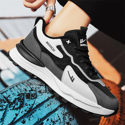 Warrior 'Jalan Gaya Sejuk Kelabu Hitam' WXP(WZ)-111902 77