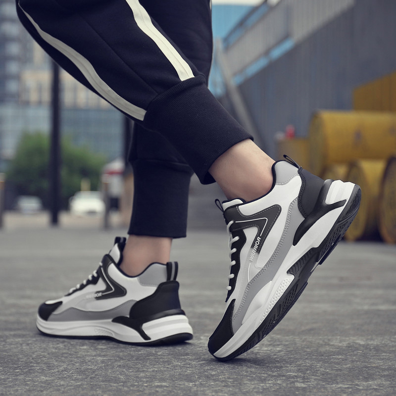 Cheap Warrior 'White Black Low-Top' WXY(S)-1594N01