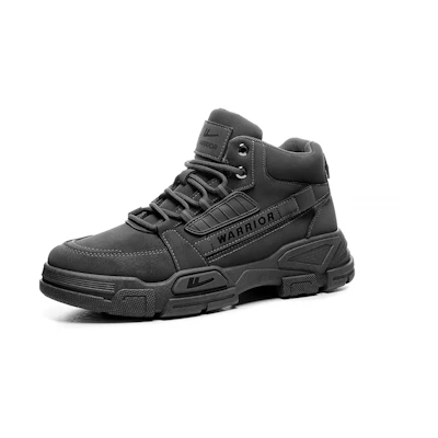 Warrior Ankle Martin Boots 'Black Casual Outdoor'