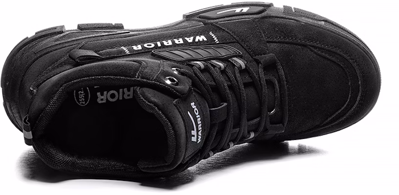 霸王牌回力 休閒百搭戶外 防滑耐磨 高筒 馬丁靴 男款 黑色 3