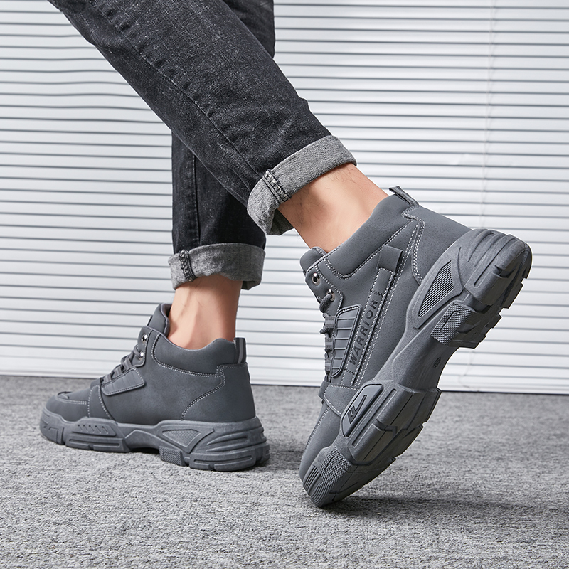 Purchase 霸王牌回力 休閒百搭戶外 防滑耐磨 高筒 馬丁靴 男款 黑色