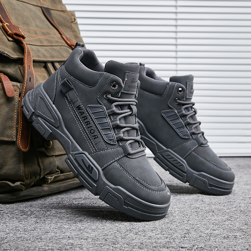 Sizing 霸王牌回力 休閒百搭戶外 防滑耐磨 高筒 馬丁靴 男款 黑色