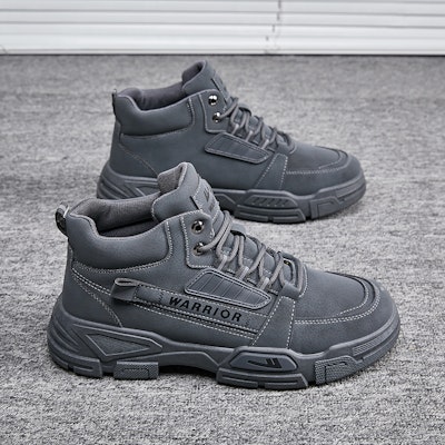 霸王牌回力 休閒百搭戶外 防滑耐磨 高筒 馬丁靴 男款 黑色 Cheap 霸王牌回力 休閒百搭戶外 防滑耐磨 高筒 馬丁靴 男款 黑色