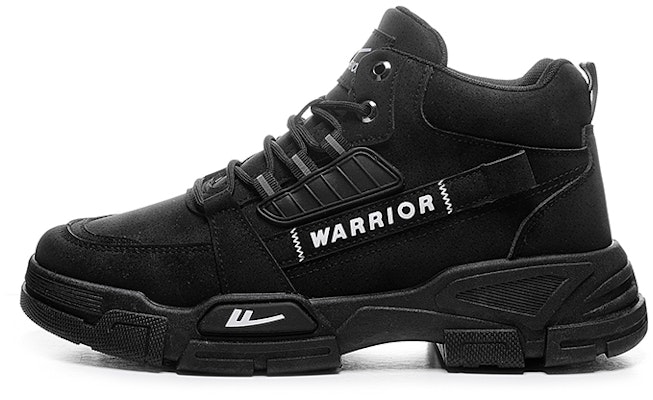 霸王牌回力 休閒百搭戶外 防滑耐磨 高筒 馬丁靴 男款 黑色 1