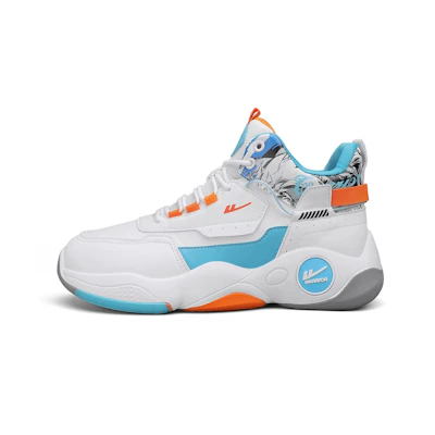 Warrior Basketball High 'White Blue Orange'