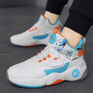 워리어 농구화 (화이트 블루 오렌지) WXY-F429C02 3