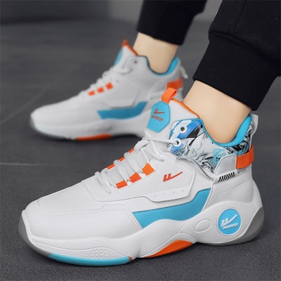 Baloncesto Warrior High 'Blanco Azul Naranja' WXY-F429C02 3