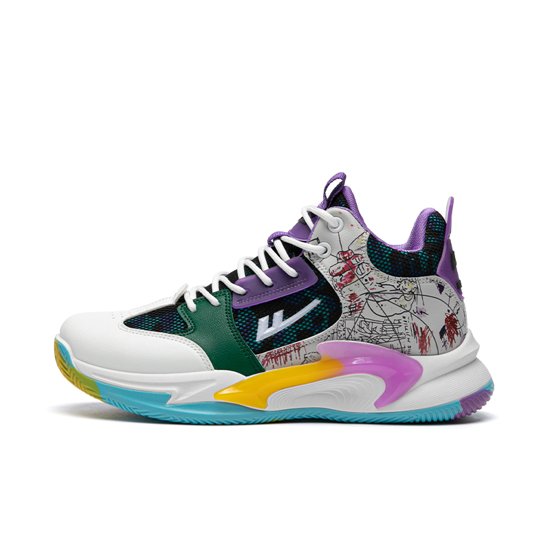 Warrior Basketball High 'White Purple'