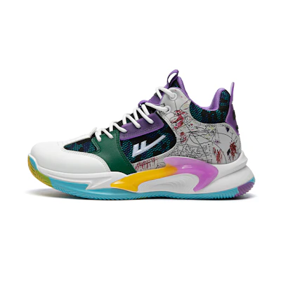 Warrior Basketball High 'White Purple'