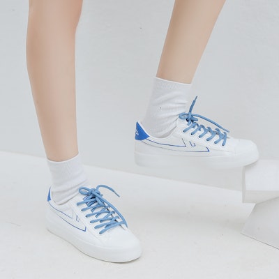Warrior Canvas 'White Blue' WXY-B016MJ01 Details for Warrior Canvas 'White Blue' WXY-B016MJ01
