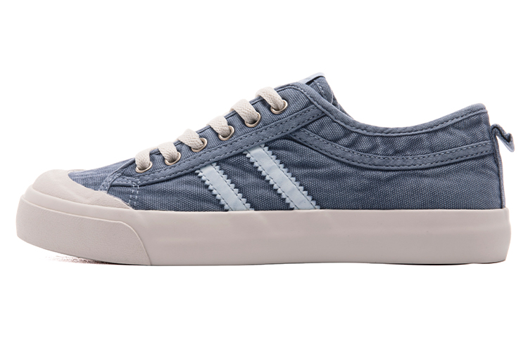 Warrior Canvas Casual 'Ulzzang Deep Blue White'