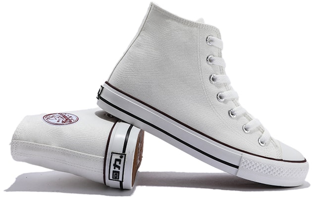 Warrior Canvas High-Top 'Versatile White' WXY-A236G02 Lookbook Warrior Canvas High-Top 'Versatile White' WXY-A236G02