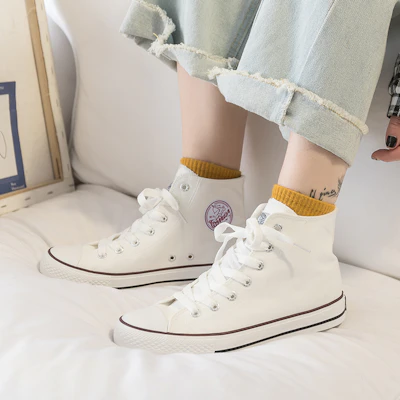 Warrior Canvas Alta Zapatilla 'Blanco Versátil' WXY-A236G02 Purchase Warrior Canvas Alta Zapatilla 'Blanco Versátil' WXY-A236G02
