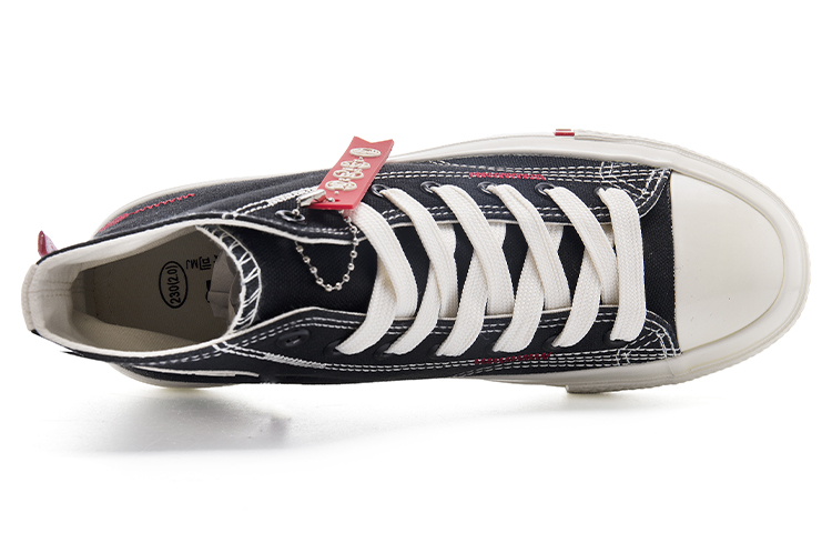 Warrior Canvas High 'Black White' 圖 3