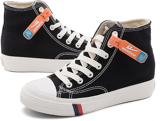 Warrior Canvas High 'Negro Retro Versátil' WXY-B340MJ04 Shop Warrior Canvas High 'Negro Retro Versátil' WXY-B340MJ04