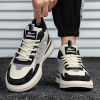 Warrior Kanvas Rendah 'Beige Hitam' WXY-G233N03 2