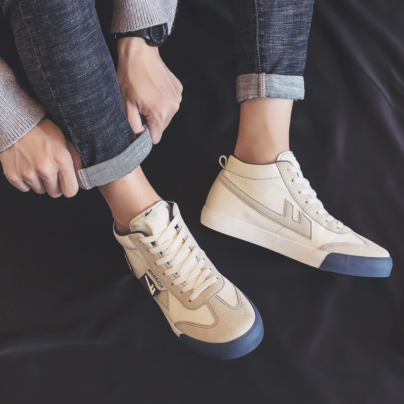 Warrior Canvas Low 'Beige Deep Blue' 圖 11