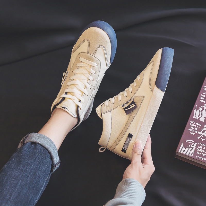 Warrior Canvas Low 'Beige Deep Blue' 圖 7