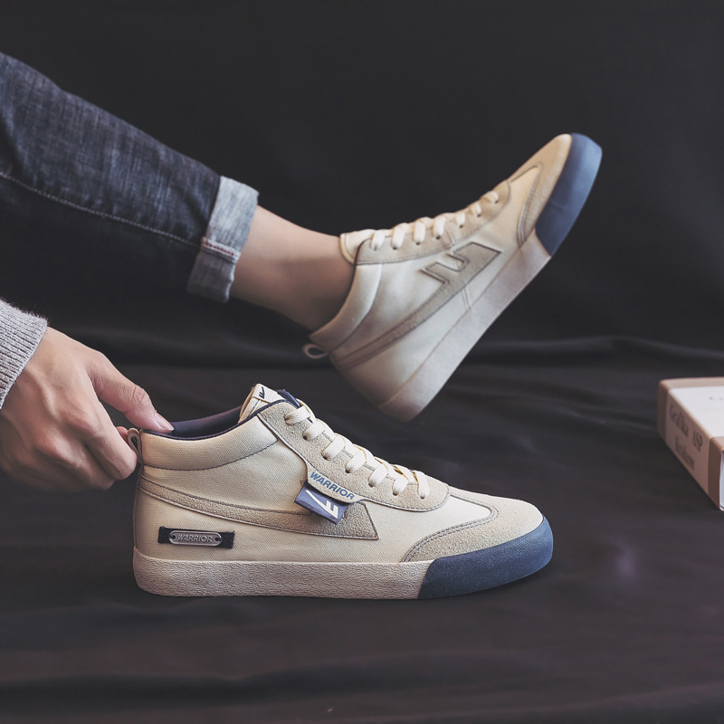 Warrior Canvas Low 'Beige Deep Blue' 圖 10