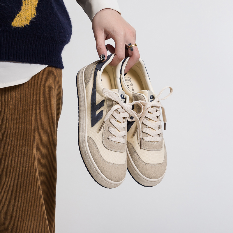 Details for Warrior 低帮帆布鞋 '米灰蓝' WXY-B950MJ03