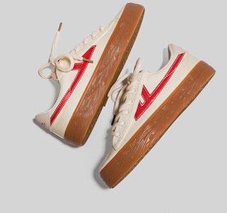 ウォリアー キャンバス ロー ベージュレッド WXY-C368MJ01 4